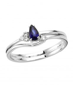 0,29 Ct Safir Taşlı Pırlanta Yüzük