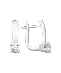 0,39 Ct Pırlanta Tektaş Küpe