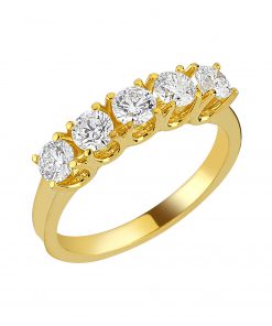 0,96 Ct Pırlanta Beştaş Yüzük