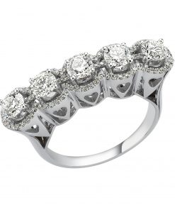 0,81 Ct Pırlanta Beştaş Yüzük